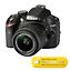 Nikon D3200 KIT musta järjestelmäkamera + AF-S DX 18-55 mm VR II objektiivi