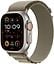 Apple Watch Ultra 2 (GPS + Cellular) 49 mm titaanikuori ja oliivinvihreä Alpine-ranneke, keskikokoinen (MREY3)