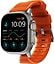 Nomad Rugged Strap -ranneke, Apple Watch 49 / 45 / 44 / 42 mm, oranssi / hopea