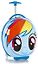 Heys My Little Pony -lasten matkalaukku, Rainbow Dash (Sateenkaari)