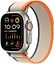 Apple Watch Ultra 2 (GPS + Cellular) 49 mm titaanikuori ja oranssi/beige Trail-ranneke, S/M (MRF13)