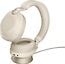 Jabra Evolve2 85 LINK380C UC -langaton headset vastamelutoiminnolla + telakka, beige