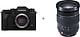 Fujifilm X-T4 -mikrojärjestelmäkameran runko, musta + XF16-55 mm F2,8 -objektiivi