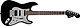 Fender Squier Black And Chrome Standard Stratocaster HSS -sähkökitara